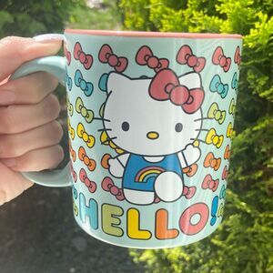 Hello Kitty Mug with Rainbow Bows - Mint Green Hello Kitty Mug - brand new!